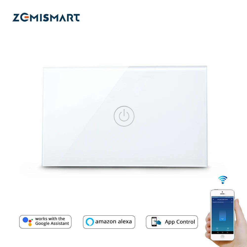 Interruptor sem Fio Funciona com Alexa e Google Wi-fi de 12 Zemismart Neutro Teclas Brasil Home – Bivolt 110-240v Tuyasmart Life ou 3