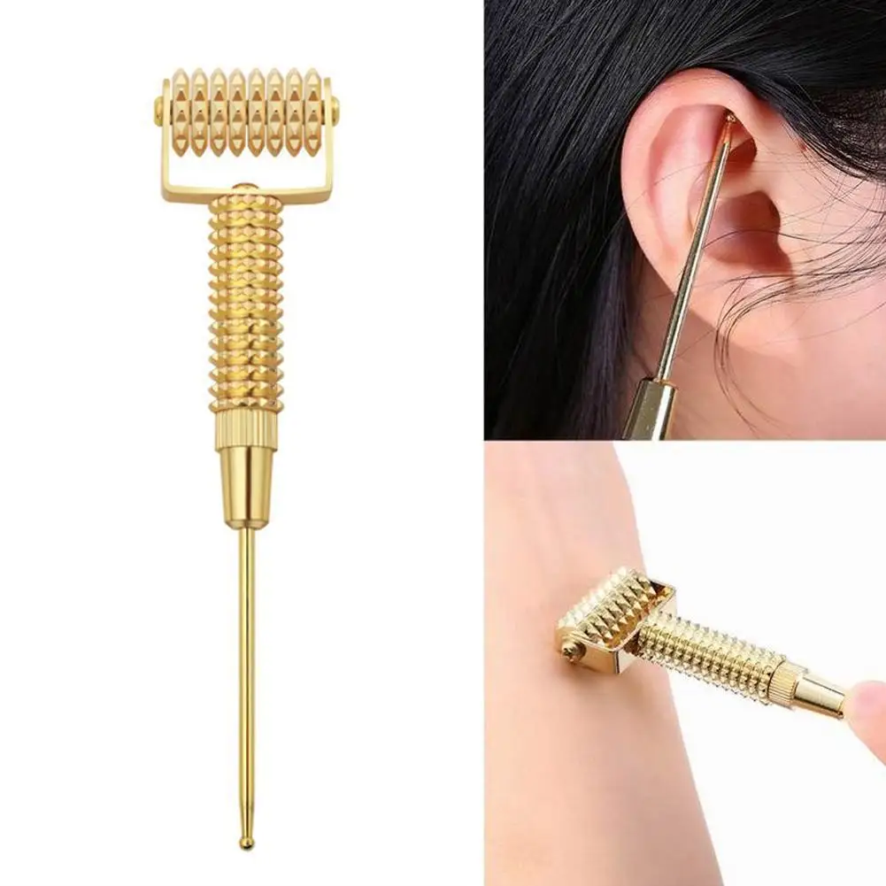 

Face Massager Ear Acupoints Probe Acupuncture Points Chin Tightening Double Removal Needle Slimming Spring Roller Probe U7N1
