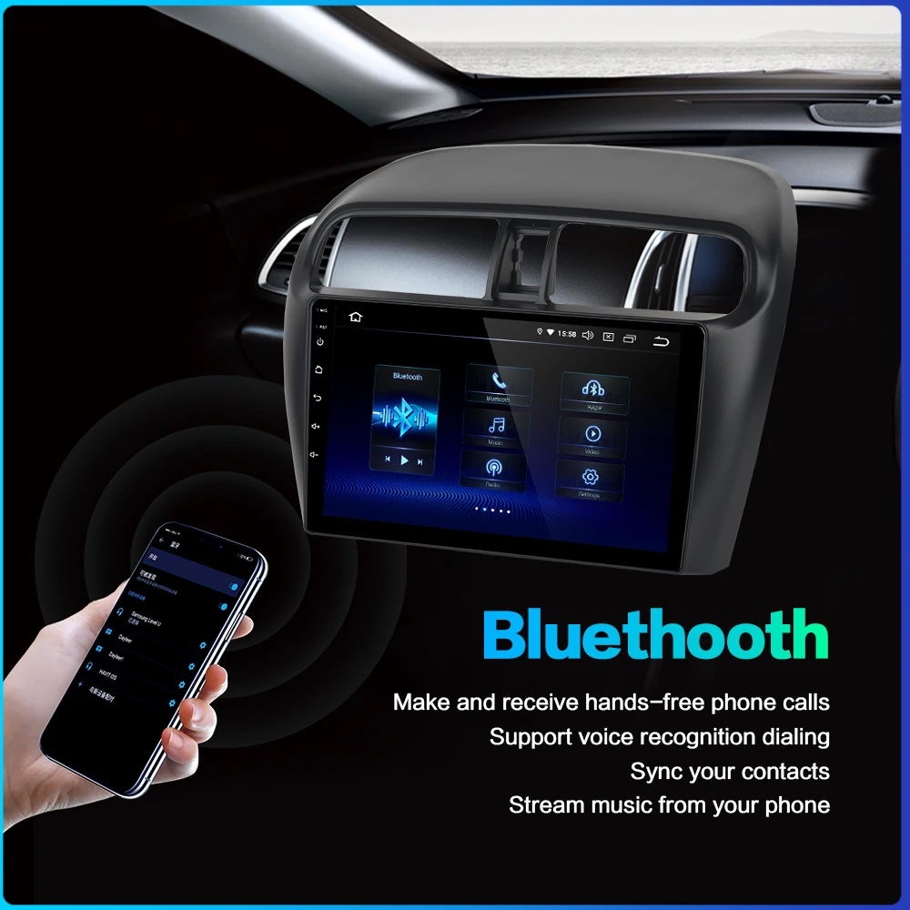 Dasaita Android 9,0 автомобильный стерео 1 din для Mitsubishi Mirage GT G4 " мульти сенсорный экран радио gps MP3 USB HDMI выход 64G rom