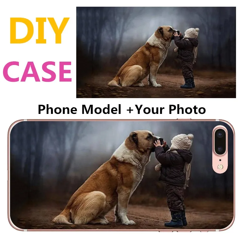 DIY Pattern Image Customized Picture Custom Made Photo Phone Case For Samsung Galaxy Note 9 8 5 4 3 2 1 S9 Plus S8 J4 J6 J8 2018 |