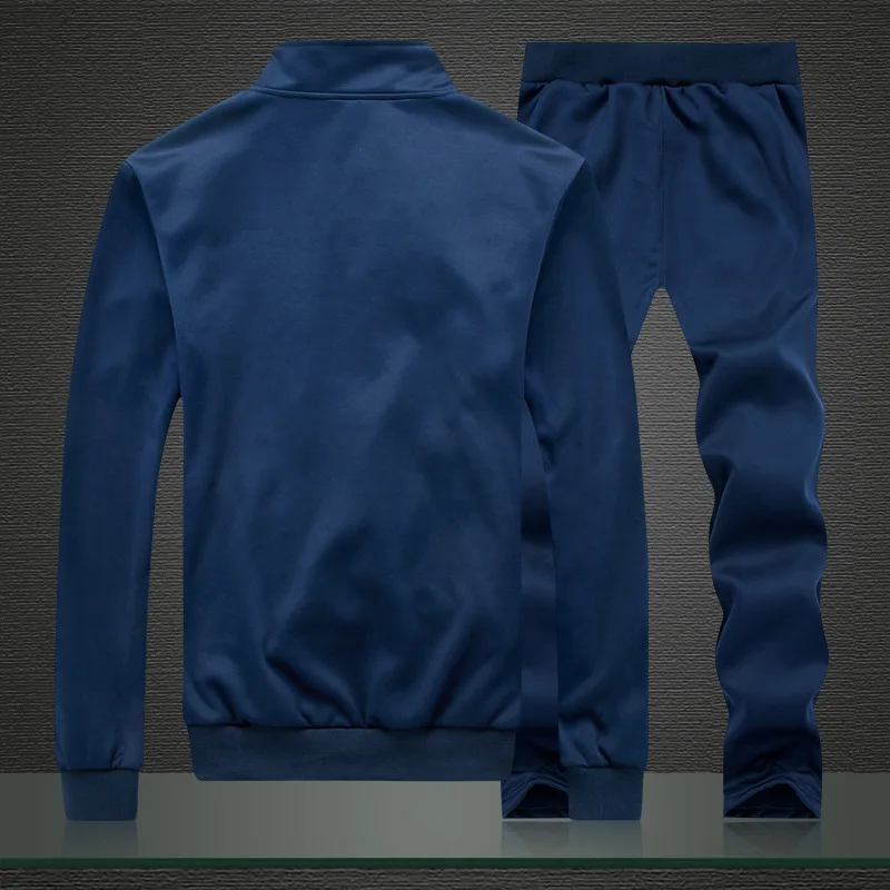 Спортивный костюм для мужчин 2 предмета, Свитшот и брюки, приталенный, модный, Осень-зима 2021 от AliExpress WW