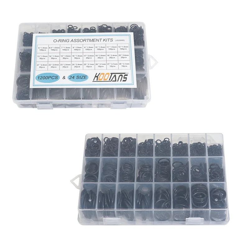 Набор уплотнительных колец 24 размера набор резиновых шайб для уплотнения