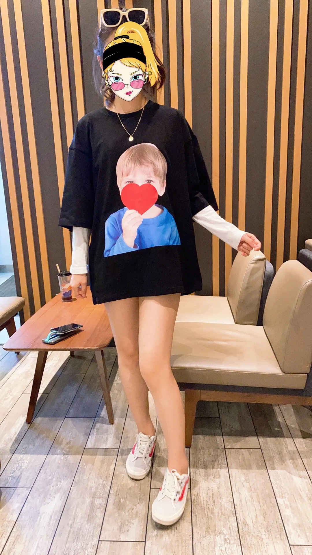 

2021 women's summer new high quality pure cotton European and American fashion trend lovely boy CHIC T-shirt