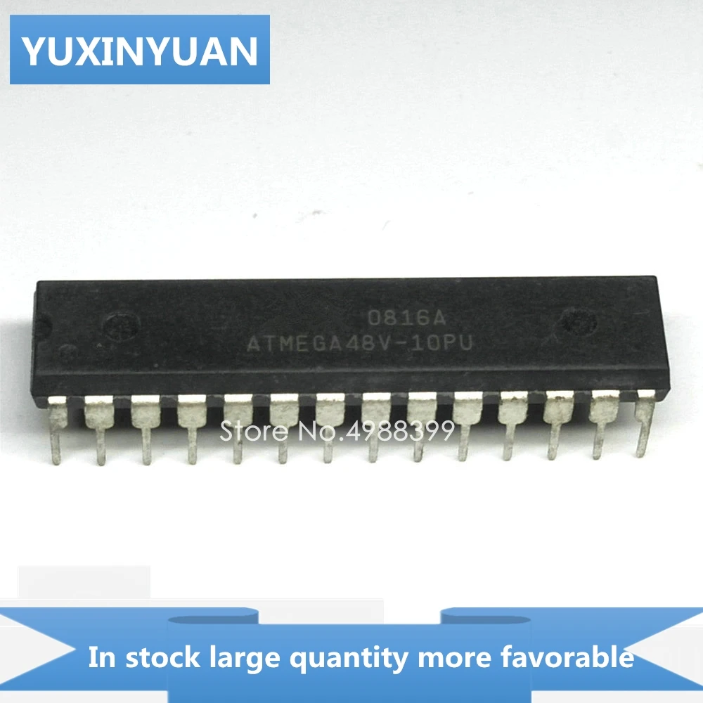 YUXINYUAN 1 шт. ATMEGA48V-10PU ATMEGA48V 10PU ATMEGA48V10PU ATMEGA 48V-10PU EGA48V-10PU ATMEGA48 в наличии | Электронные