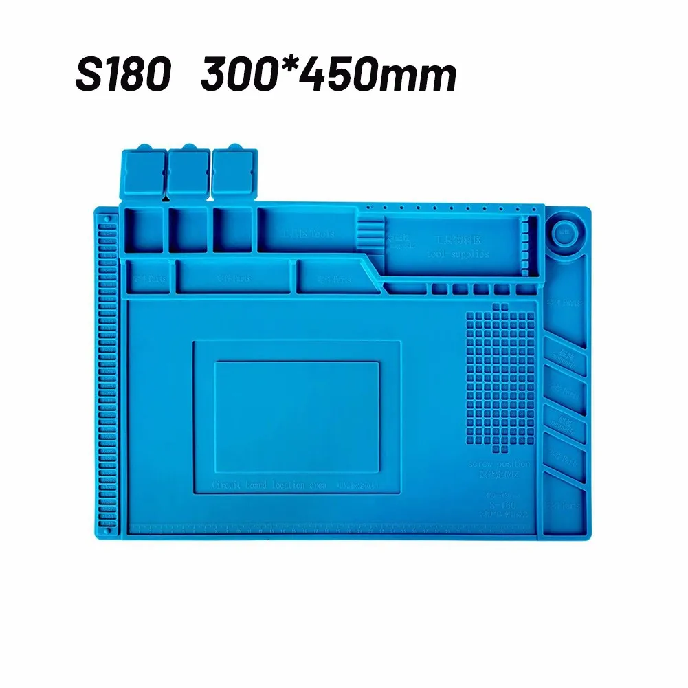 

Silicone Heat Insulation Desk Pad Mat Heat-Resistant Adsorption Soldering Mat Station Repair Phone Insulator Pad