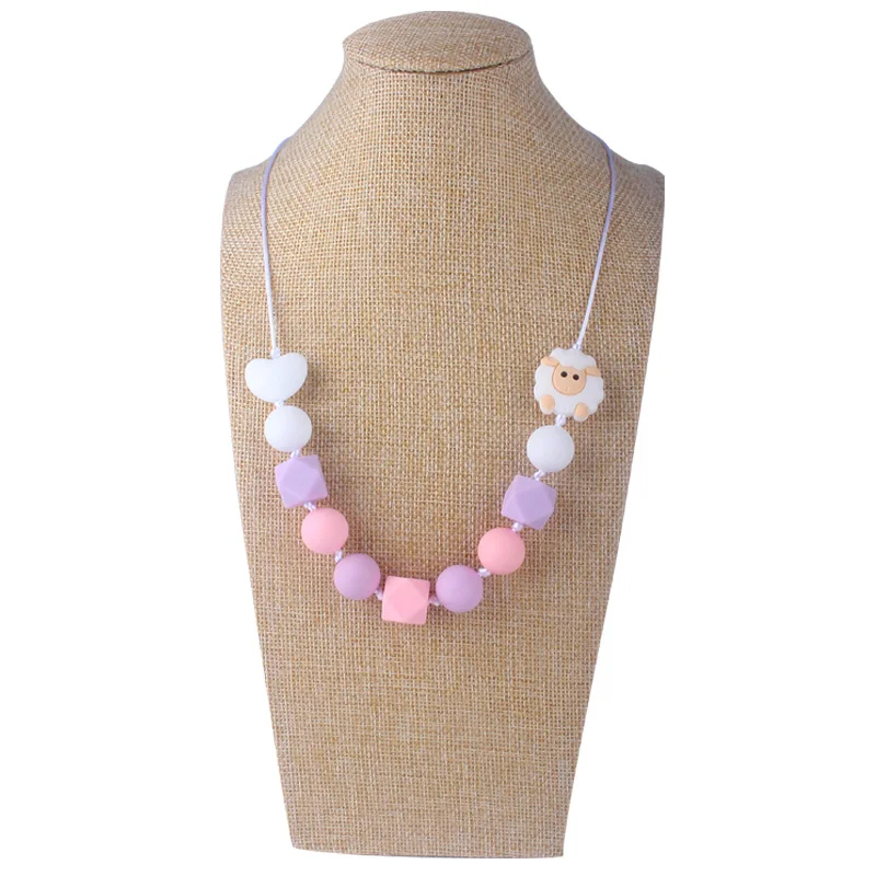 XCQGH Новые Детские Силиконовые Прорезыватели животных мамы ожерелье безопасные