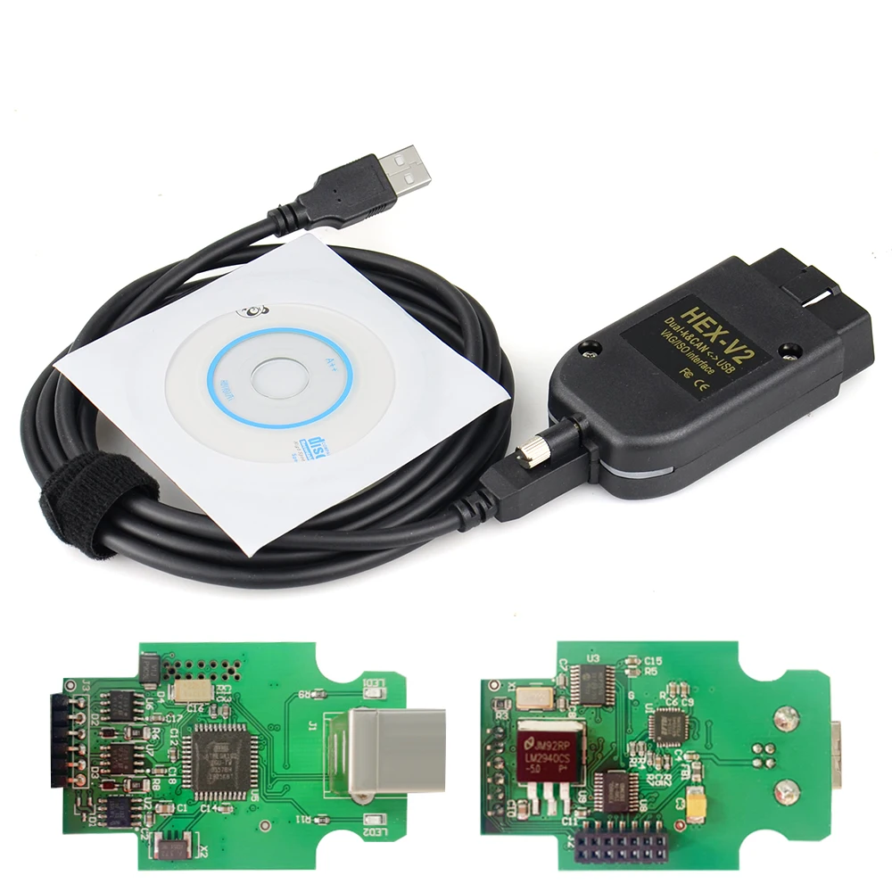 2022 VAG COM 21.9.0 VAGCOM 20.4.1 HEX V2 шестигранный кабель для телефона AUDI 19.6.2 ATMEGA162 + 16V8 FT232RQ