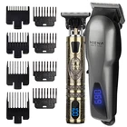 2021 машинка для стрижки волос в комплекте, электрический триммер для волос, Беспроводная Бритва, триммер 0 мм, Мужская Парикмахерская Машинка для стрижки волос, перезаряжаемая