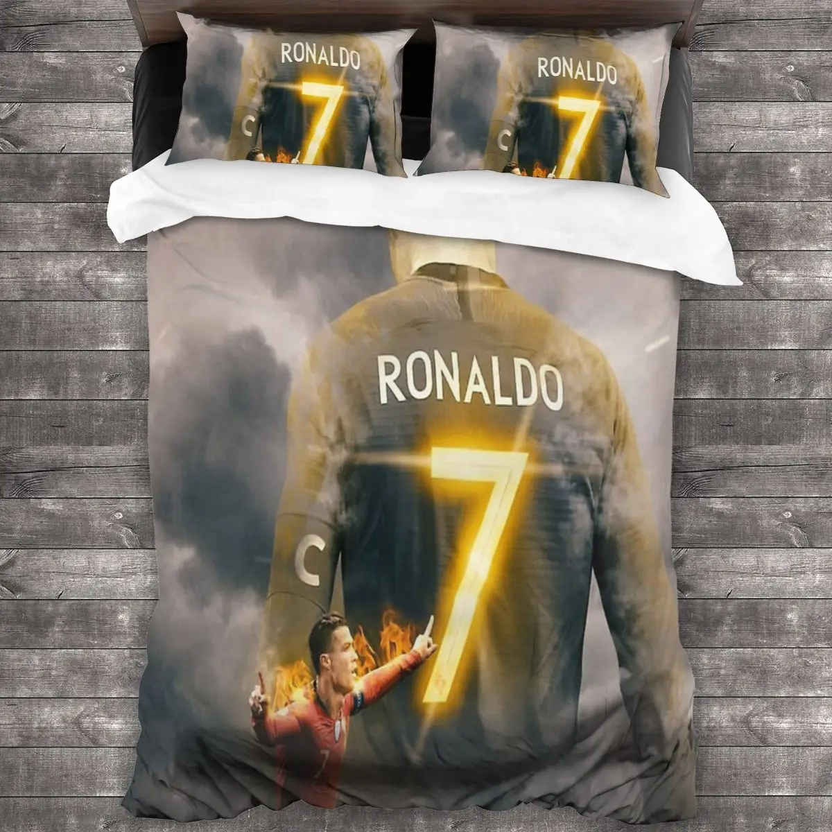

Art Cr7 Wallpaper Linens Bedspread Bedding Set Duvet Cover Bed Covers Double Bed Set Duvet Cover Set