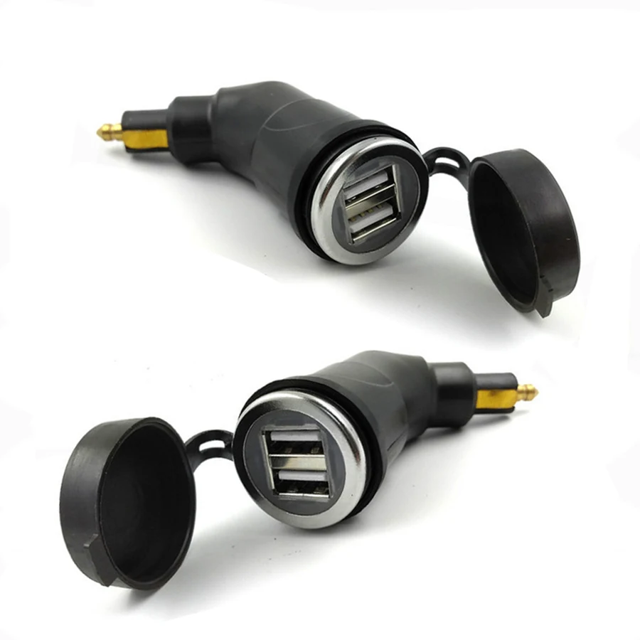 Водонепроницаемый адаптер питания для мотоцикла с двумя USB-портами и