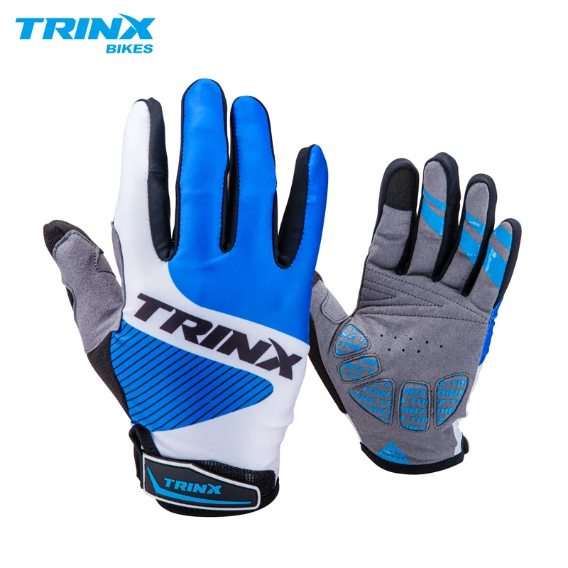 Велосипедные перчатки Trinx длинные для езды на велосипеде MTB Road City сенсорный экран