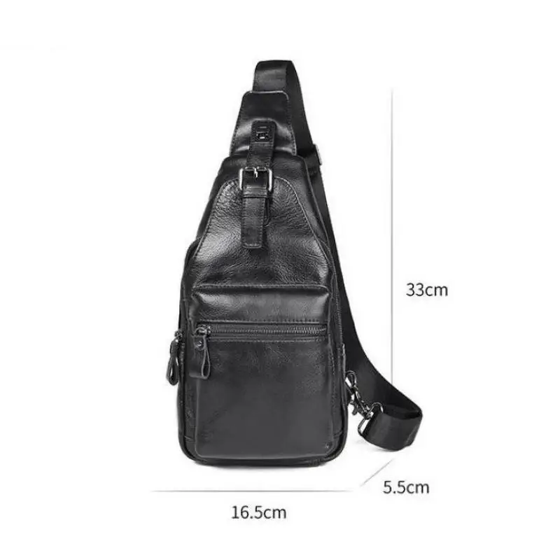 

YourSeason Genuine Leather Men Retro Crossbody Bag 2021 Casual Male Cowskin Large Capacity Chest Bags