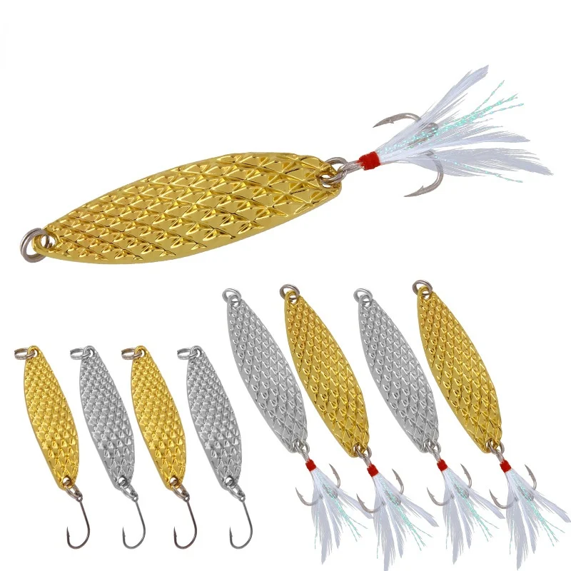 

Metal Fishing Lures Simulated Pineapple Leech Sequin Hard Bait Artificial Bait