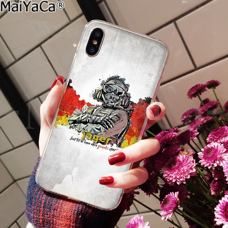 MaiYaCa Rainbow Six Siege 6 Новинка чехол для телефона Fundas чехол для iPhone 8 7 6 6S Plus 5 5S SE XR X XS MAX чехол
