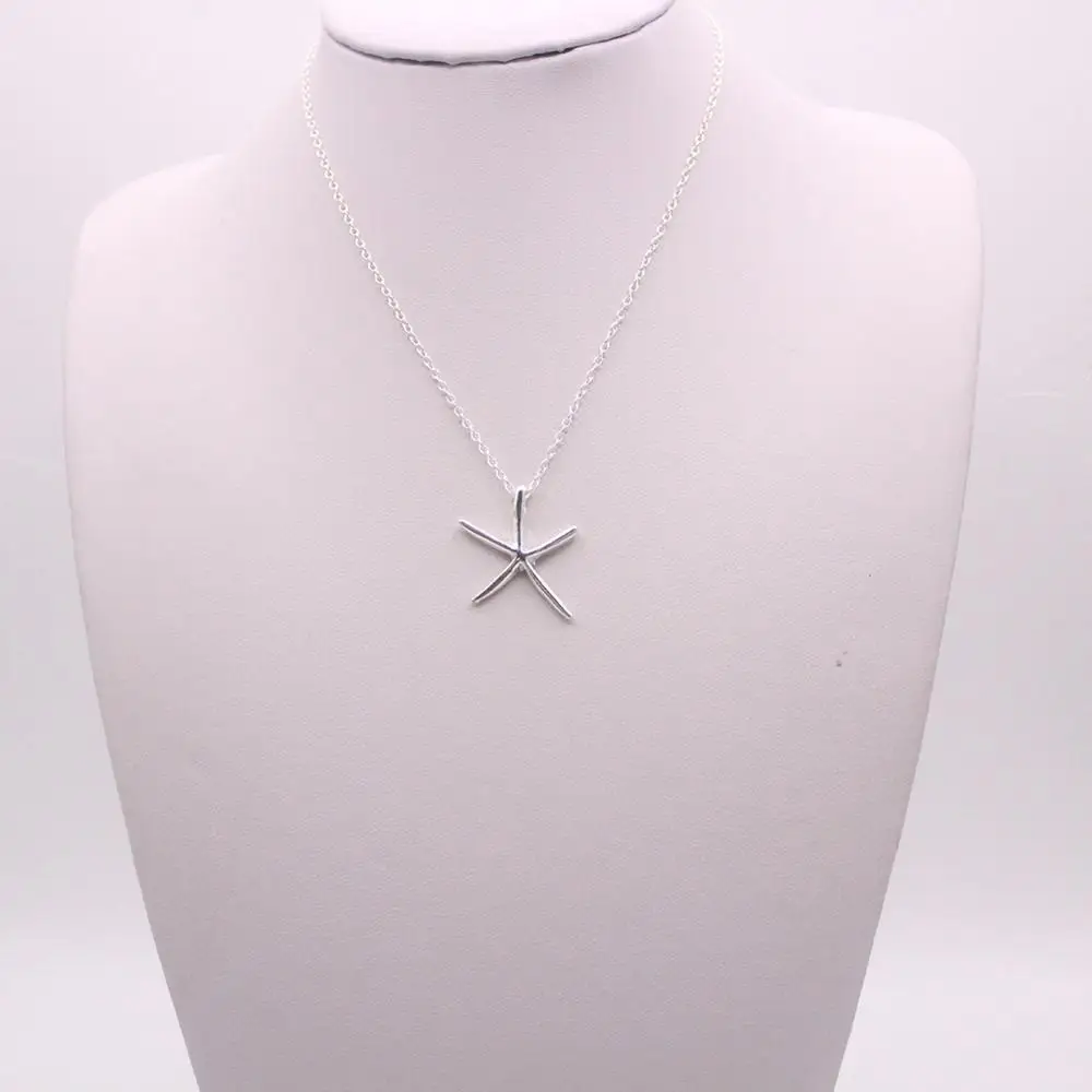 

Women's Simple Starfish Clavicle Chain Pendant Chain Necklace Girl Party Accessories Gift Fashion Xmas Jewelry