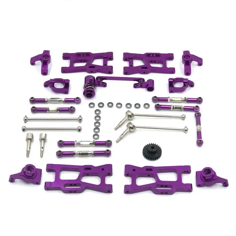 

Metal Upgrade Accessaries Swing Arm Pins Flange Sets For WLtoys 1:14 124018 124019 144001 RC car parts Metal upgrade Kit