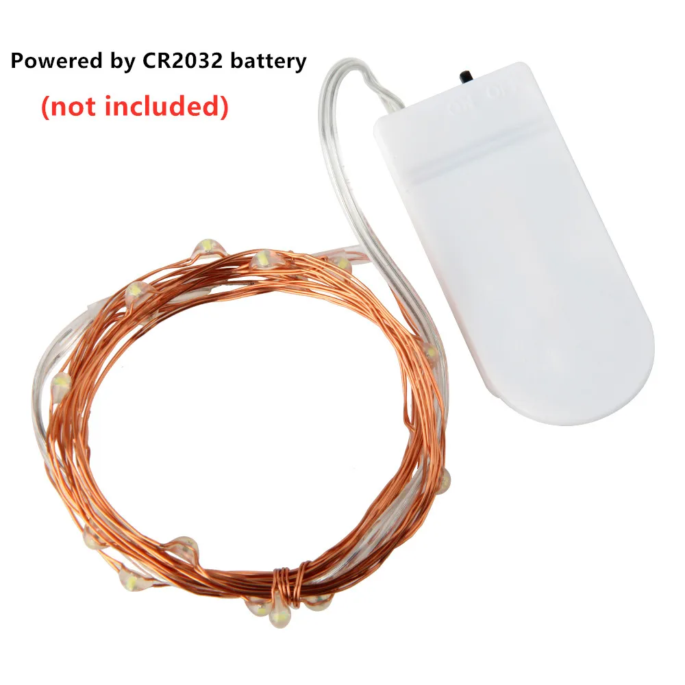 50 шт. водонепроницаемые светодиодные гирсветильник ды из медной проволоки 1 м 2