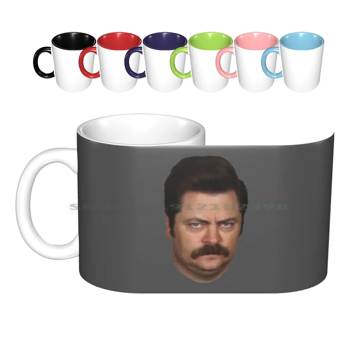

Керамические кружки Ron Swanson, кофейные чашки, кружка для молочного чая, парки и отдыха, парки и отдыха, мышь, крыса, Рон, Swanson, Лесли НОП