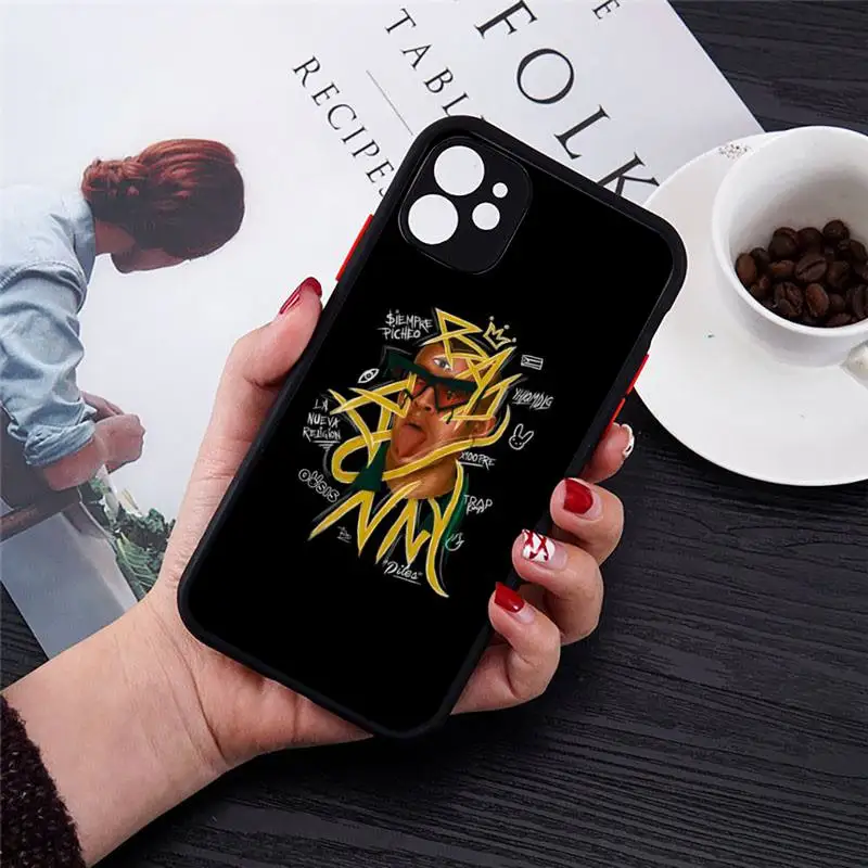 

Yo Perreo Sola Bad Bunny singer Phone Case matte transparent For iphone 7 8 11 12 plus mini x xs xr pro max cover