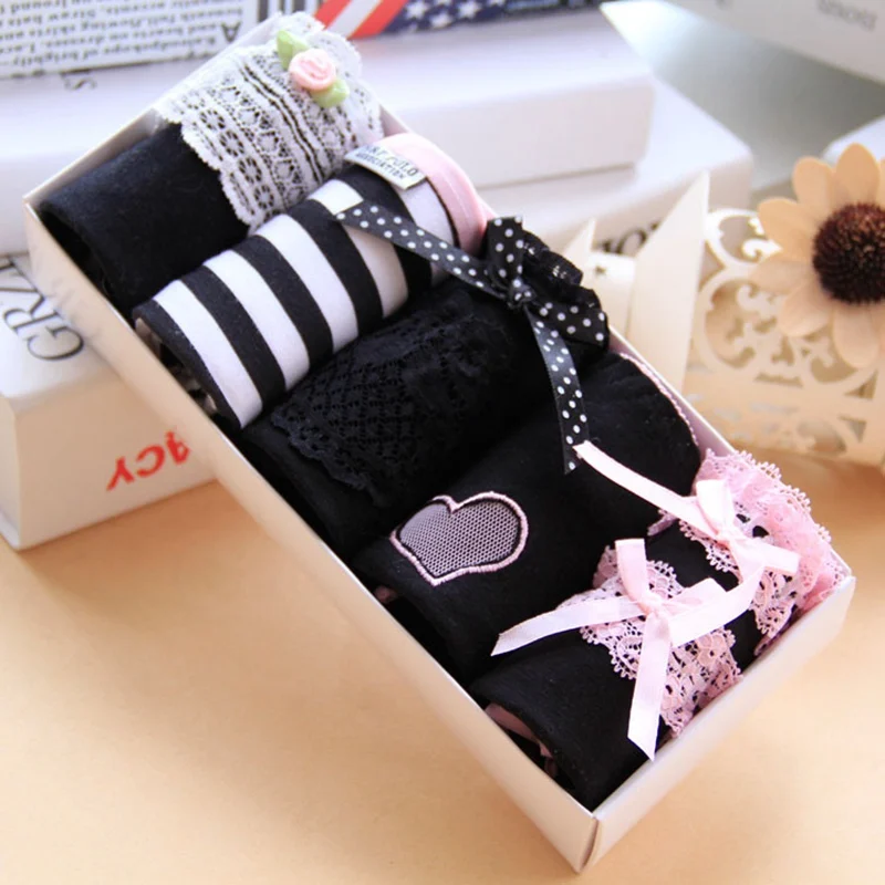 Женские хлопковые трусики с кружевными краями сексуальное женское нижнее белье