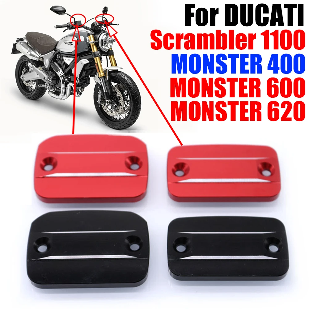 

For DUCATI MONSTER 400 600 620 M400 M600 M620 Scrambler 1100 Motorcycle Accessories Front Brake Clutch Fluid Reservoir Cap Cover
