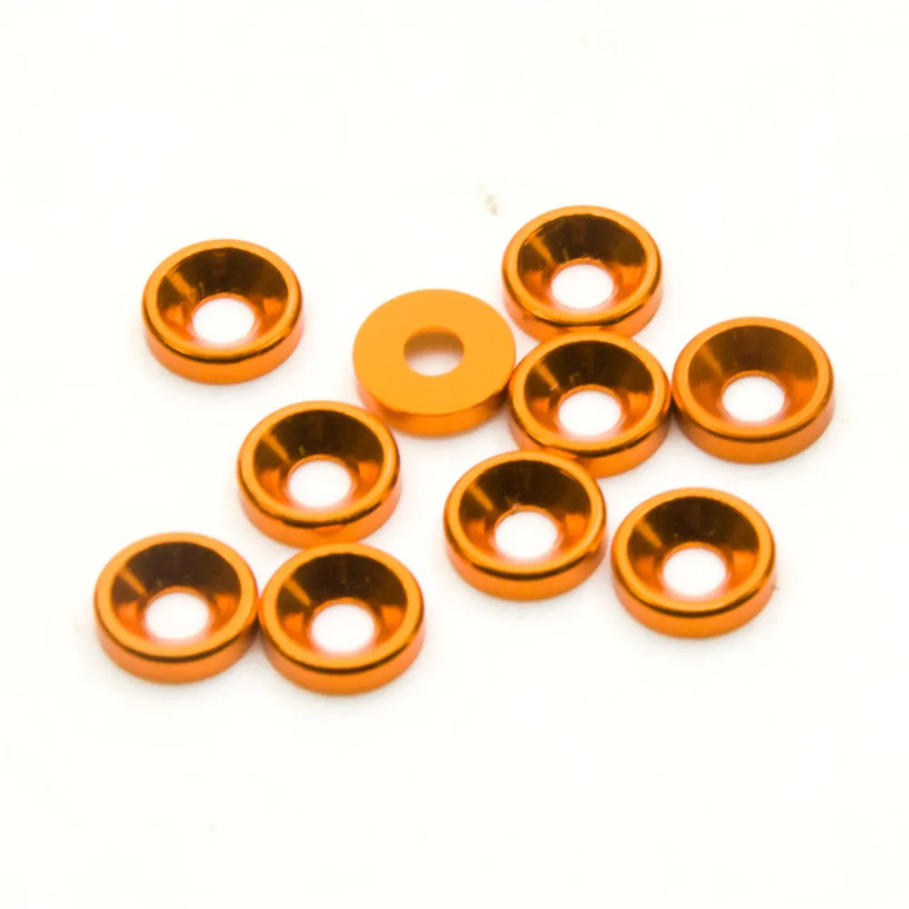 

AXSPEED 10 Pcs/lot Aluminum Alloy M3 Gaskets Pads for Axial SCX10 CC01 D90 1/10 RC Crawler Car Parts