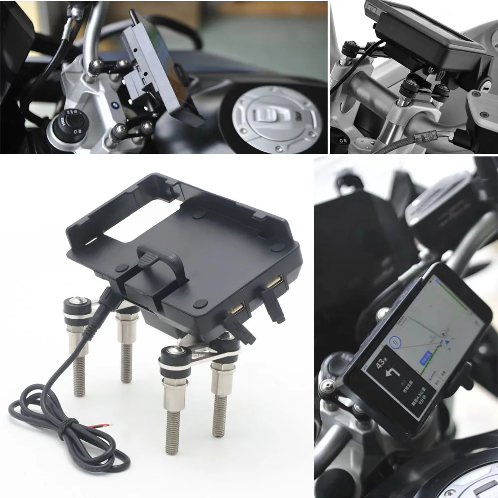 Держатель для телефона на руль мобильный телефон GPS кронштейн пластины BW R1200R R1200RS