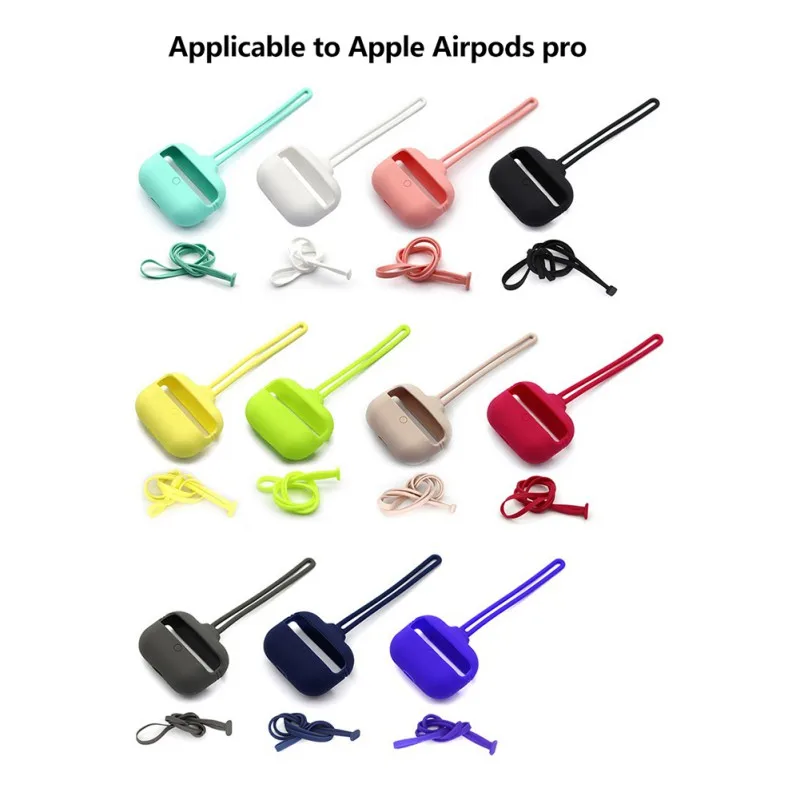 

Sport Silicone Case For AirPods Pro, Shockproof Anti-lost Case, With Laces, For AirPods Pro 3 Hot Sale
