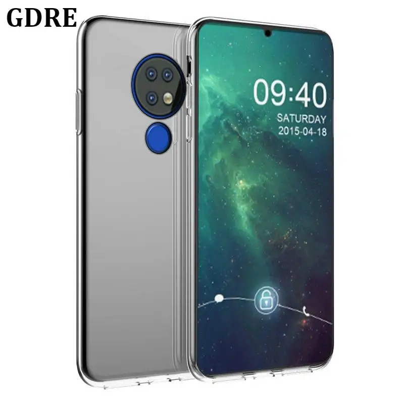 Прозрачный мягкий силиконовый чехол из ТПУ чехлы для Nokia 7 2 6 4 3 2X6X5 5 7Plus 2018 8 9 1