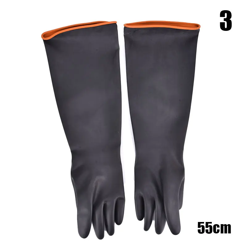 

Work Safety Rubber Heavy Duty Chemical Resistant Acid Oil Resistant Latex Gloves