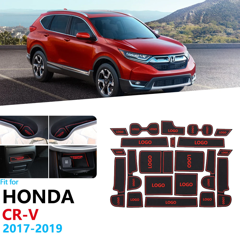 Противоскользящий резиновый подстаканник со слотом для ворот Honda CRV 2017 2018 2019 CR V ~ 5