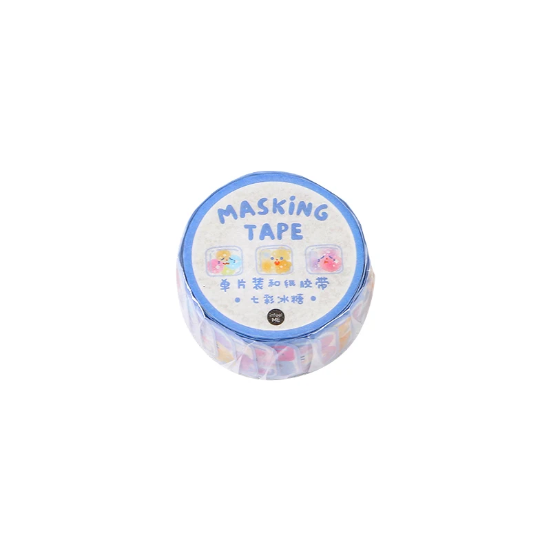 

Yoofun 10pcs/Roll Stickers Washi Tape Cute Fruit Rainbow Love Heart Dairy Scrapbooking DIY Kawaii Label Decorative Masking Tapes