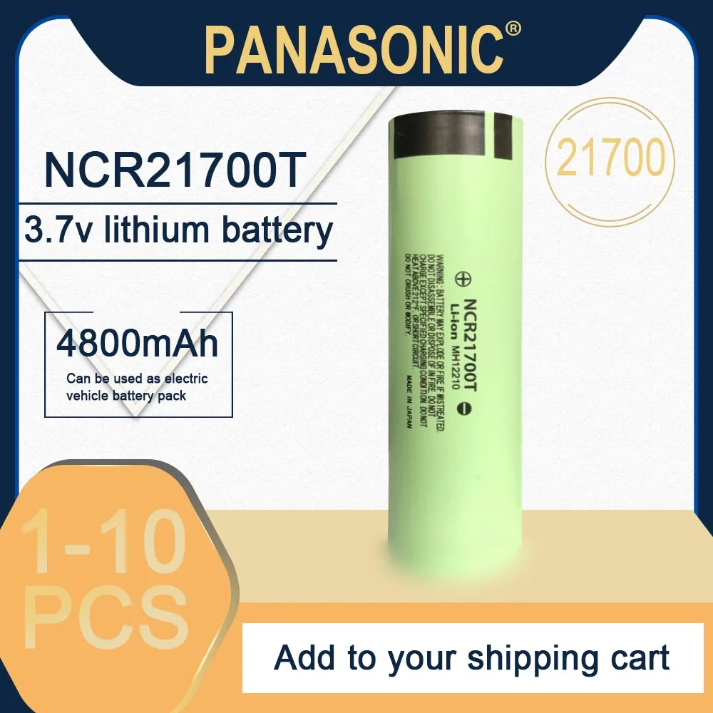 Аккумулятор Panasonic NCR21700T 21700 в литиевая аккумуляторная батарея большой емкости для