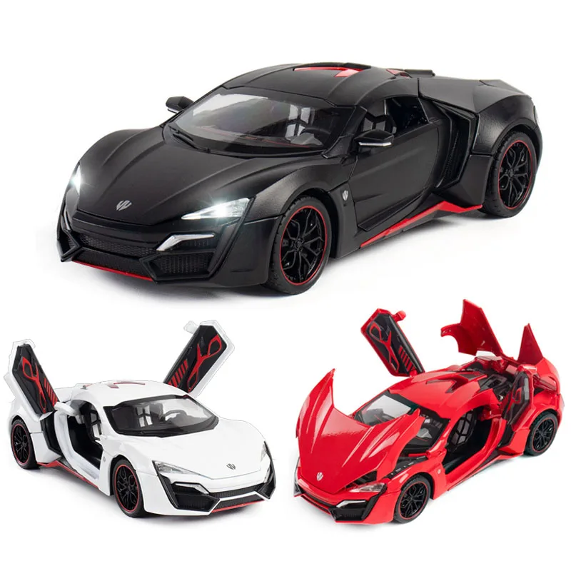 

SVIP 1:24 Lykan Hypersport die cast alloy cars model supercar Boy gift collectibles Child car toy free shipping