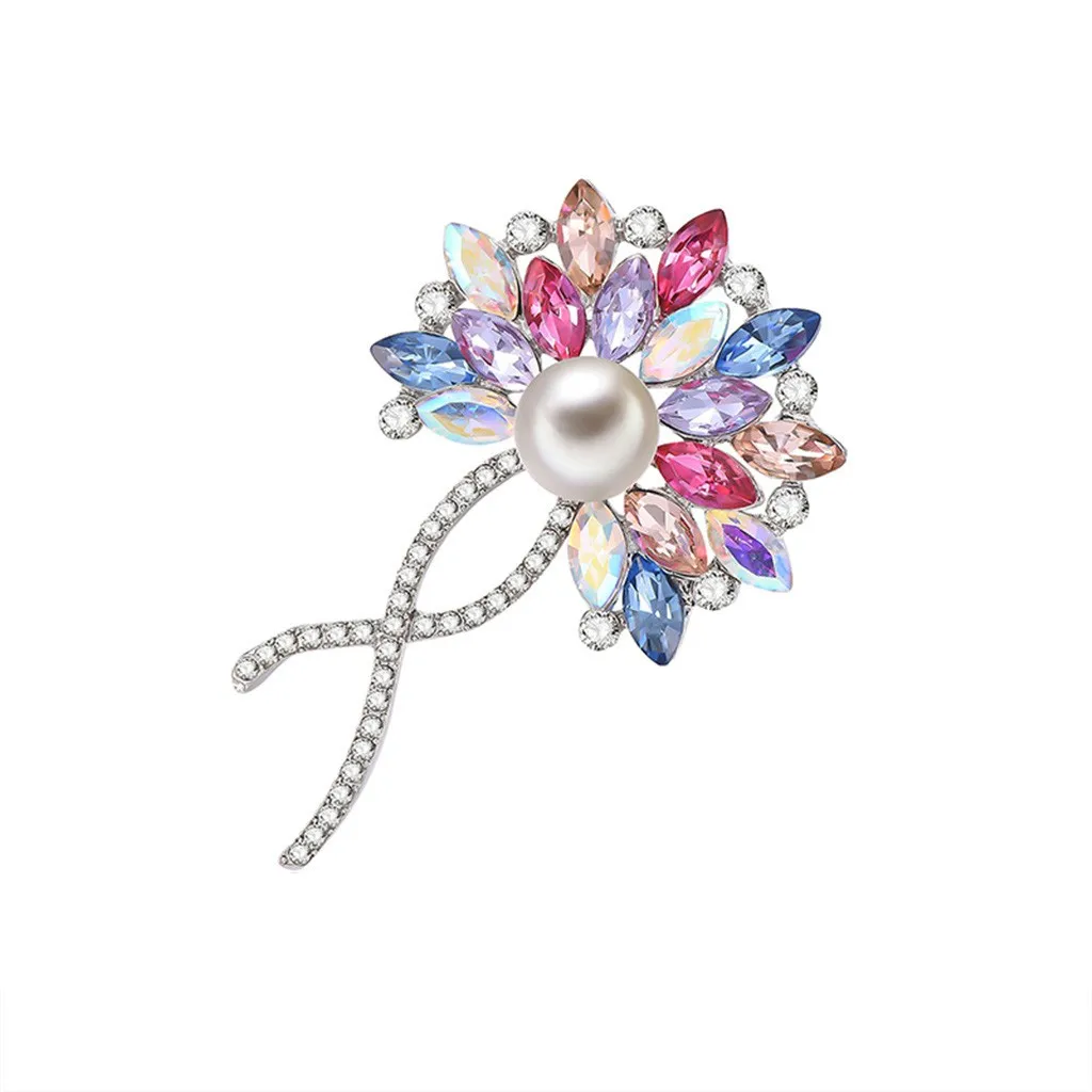 Женские 2020 ценителей моды цветок-брошь из сплава высокого качества жемчуг plum