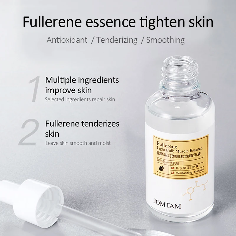 

Fullerene Face Serum Anti-Aging Shrink Pores Anti-wrinkle Firming Whitening Moisturizing Essence Dry Skin Care 30ml