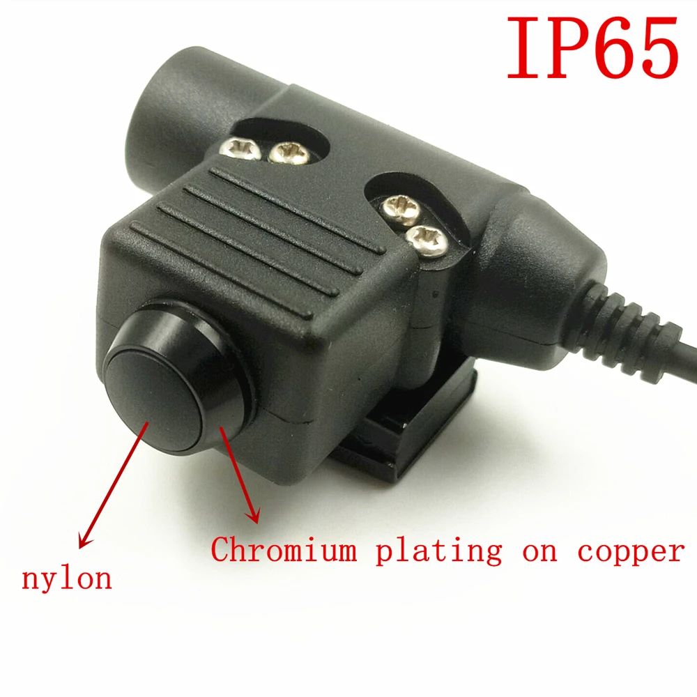 IP65 U94 PTT AMPLIFIED version for REAL STEAL headset for Hytera HYT PD702 PD700 PD780 Nexus 3M comtacs/MSA Dynamic MIC enlarge