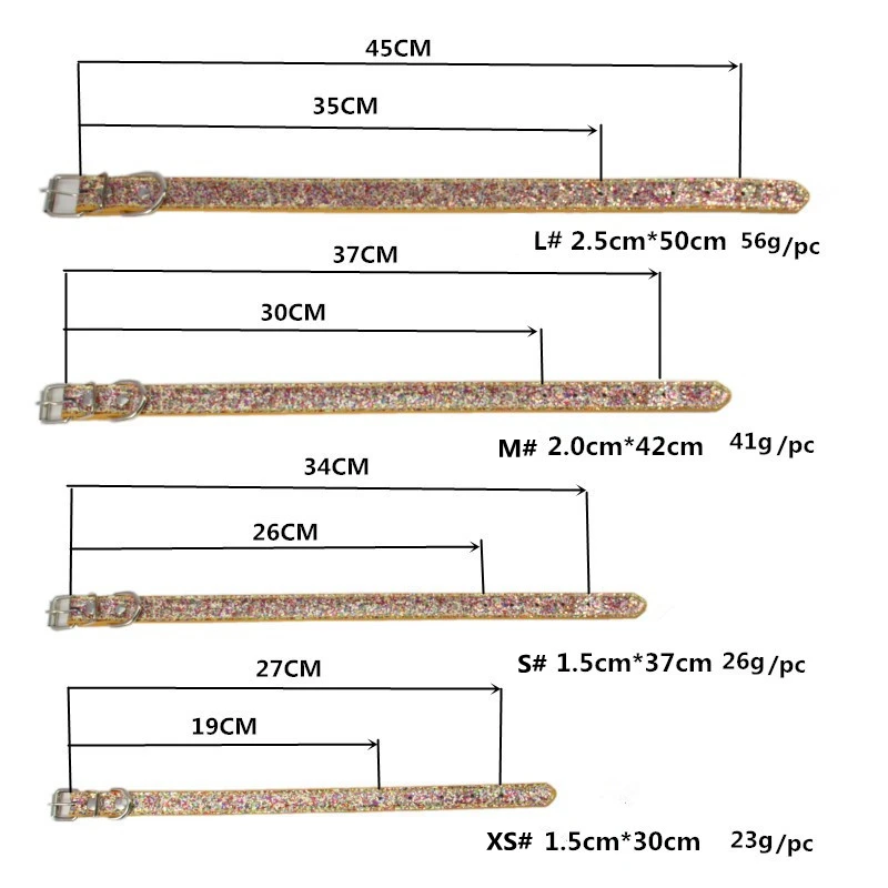 Регулируемый кожаный блестящий ошейник Bling ошейники для кошек щенков маленьких и