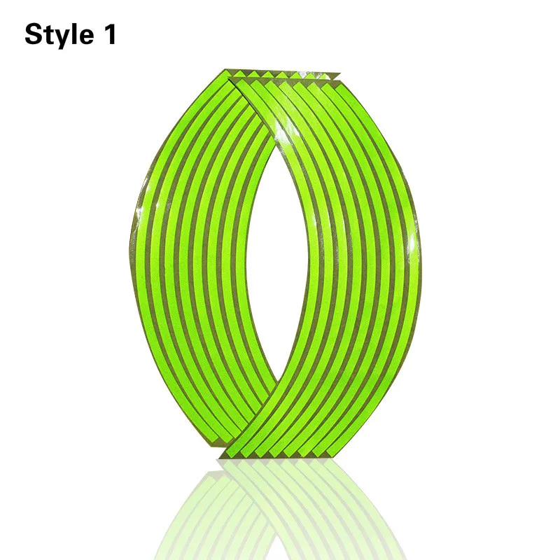 Прочный липкий светоотражающий стикер с 16 полосками для мотокросса мотоцикла