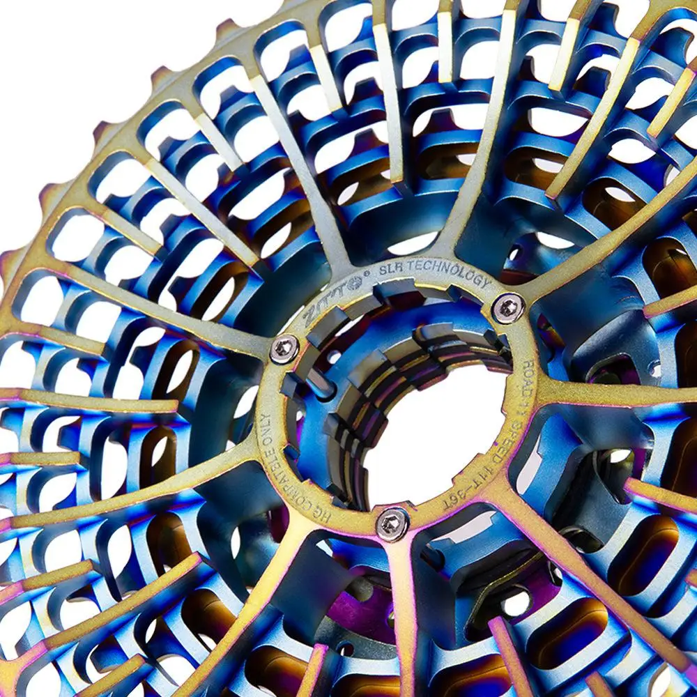 

ZTTO 11 Speed 28T 32T 34T 36T Road Bike Cassette Ultralight Bicycle Freewheel Colourful Bicycle Flywheel Practical Item