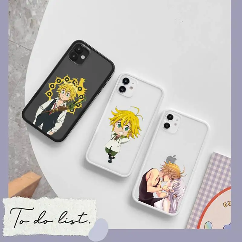 

Japan anime seven deadly sins Phone Case matte transparent For iphone 7 8 11 12 plus mini x xs xr pro max cover