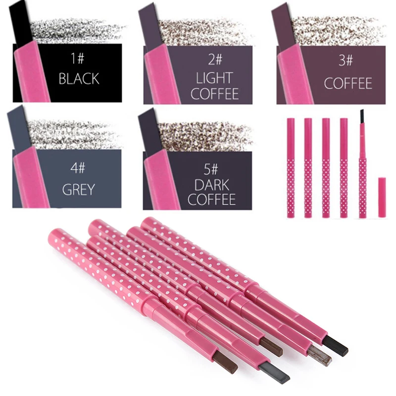 5 цветов натуральный не цветущий водонепроницаемый Двусторонний карандаш для