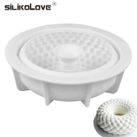 silikolove silicone mold round grid shaped baking tray cake pan decorating tool non stick bakeware pastry silicone cake mould