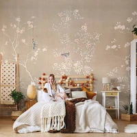 3d wallpaper american plum pattern tv background mural wallpaper home decor for living room bedroom furniture