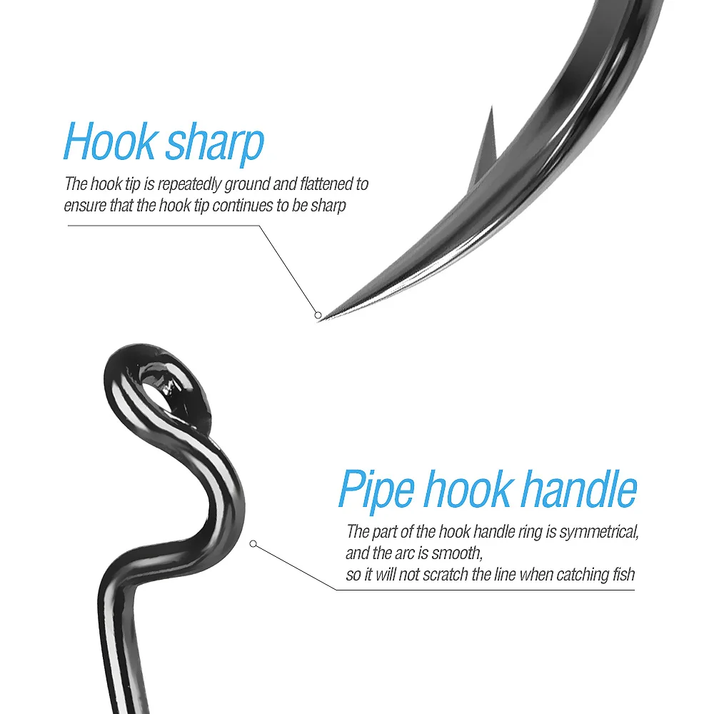 DONQL 20 шт./компл. широкий рыболовный крючок из углеродистой стали с зазубриной для