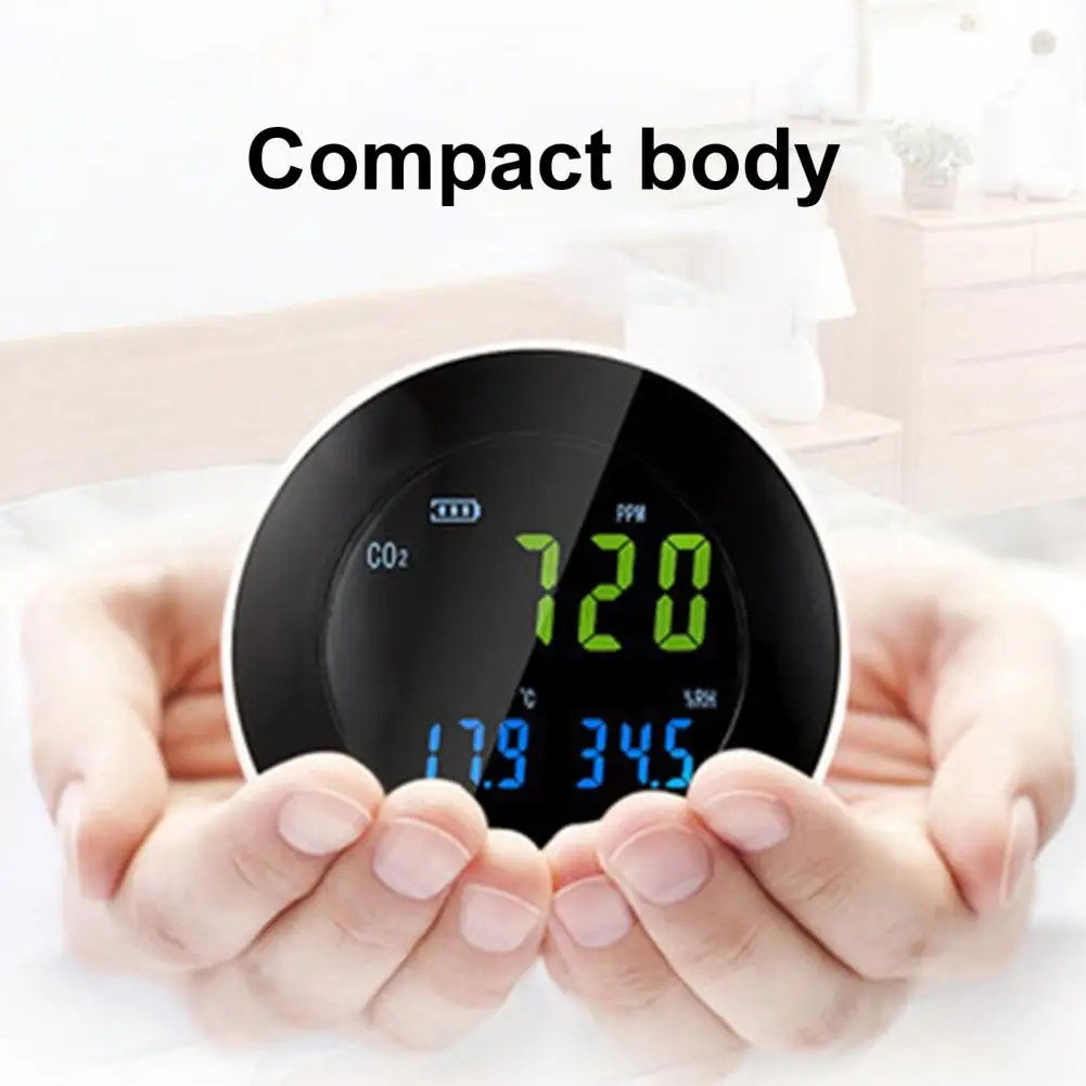 Цифровой чувствительный детектор углекислого газа с ЖК
