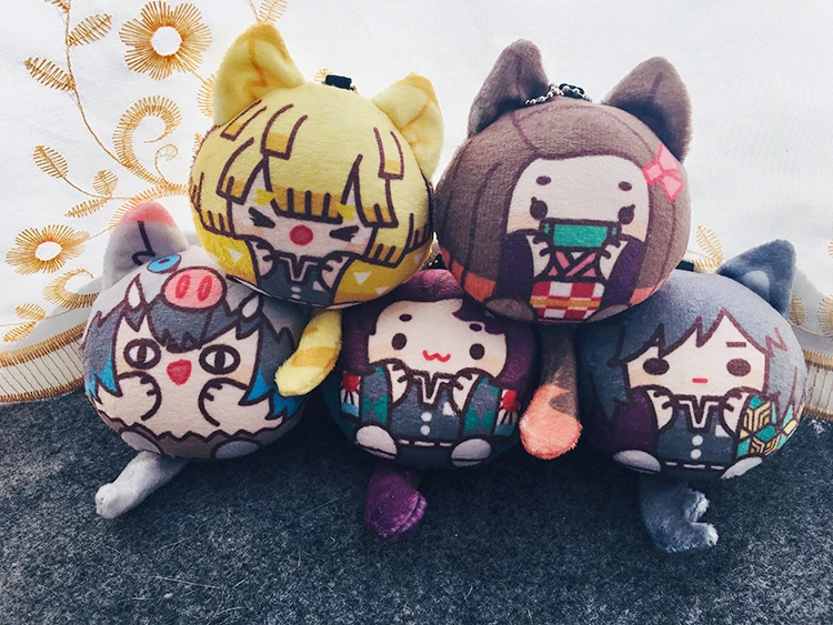 Демон убийца: Kimetsu без Yaiba Zenitsu томилочка Giyuu Sabito Косплэй милые плюшевые Dango кукла