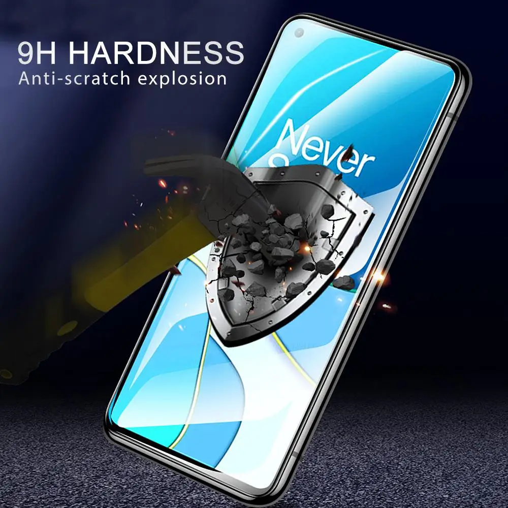 Protective Glass For OnePlus 9 9R Nord 2 5G Tempered 8t Screen Protector oneplus nord Font Film | Мобильные телефоны и