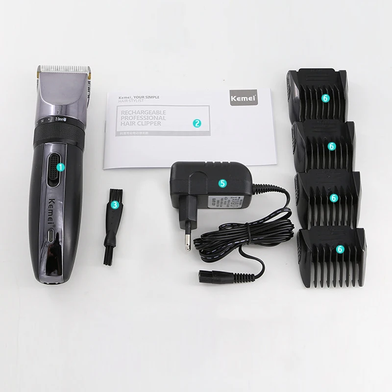 Kemei беспроводные ножницы для парикмахеров профессиональная перезаряжаемая