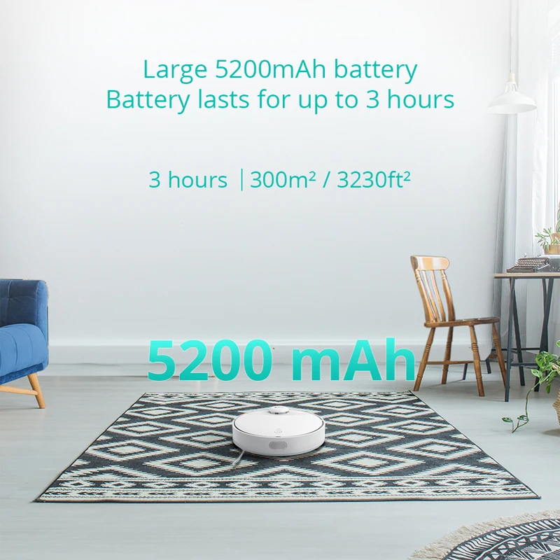 360 робот-пылесос S9 двойной глаз ультразвуковой датчик 2650 па 5200 мАч автопилот 3